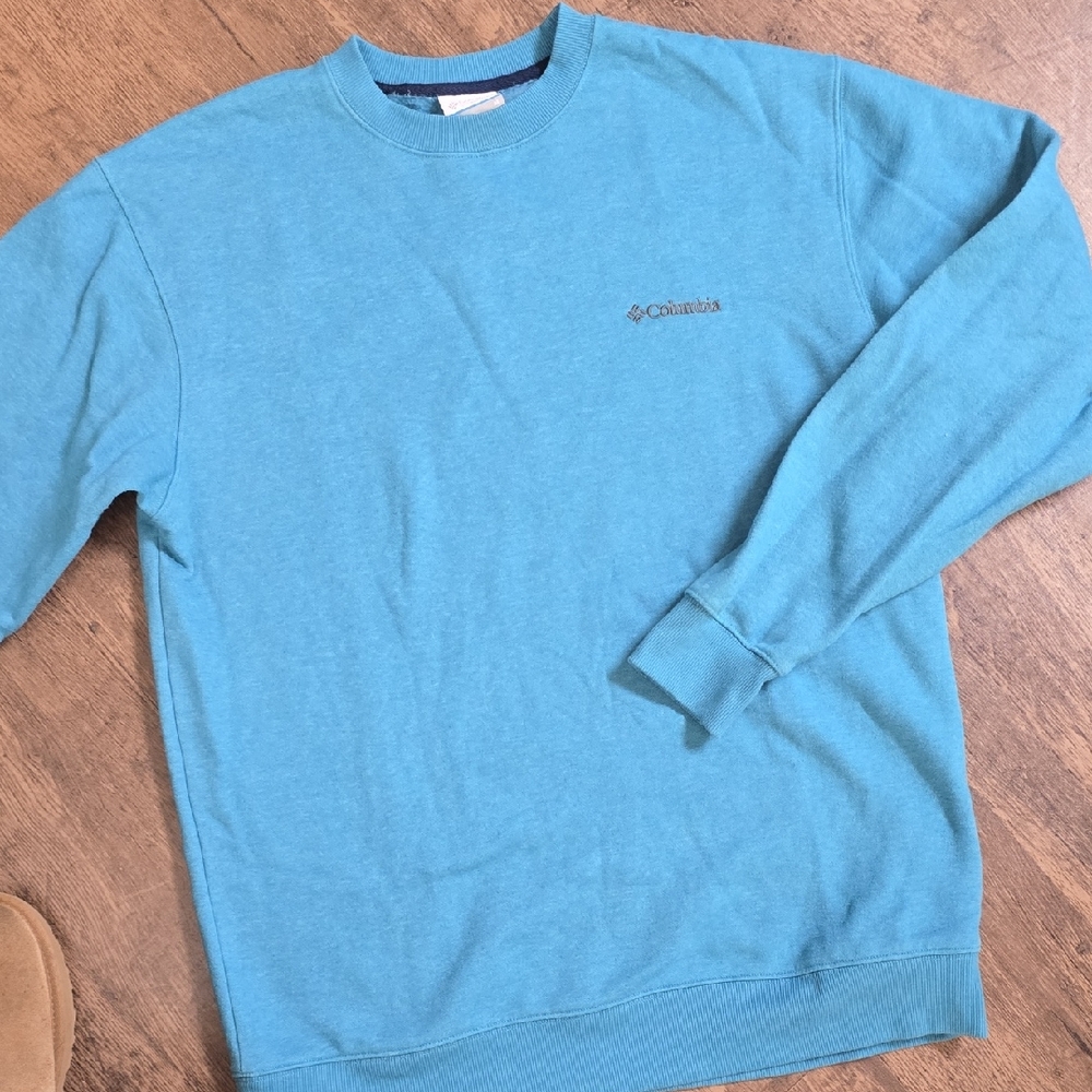 COLUMBIA‎ Men's Teal Crewneck Sweatshirt Sz M
